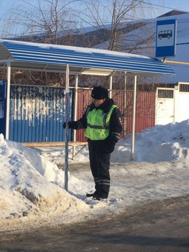 Сотрудники Госавтоинспекции Соль-Илецкого городского округа контролируют содержание улиц и дорог в зимний период