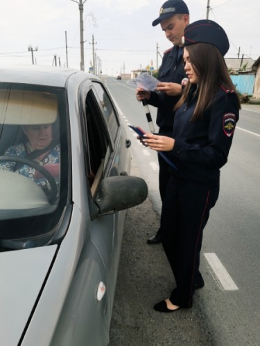 В Кваркенском районе автоинспекторы провели акцию по безопасности юных пассажиров