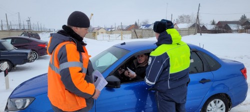 Сотрудники ОГИБДД МО МВД России "Абдулинский" совместно с представителями РЖД провели рейд вблизи железнодорожного переезда