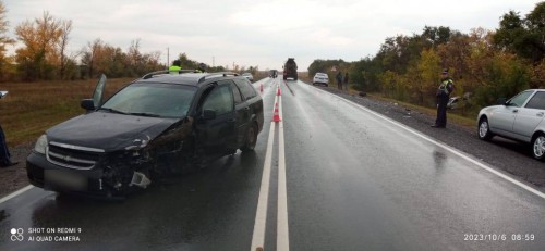 Столкновение автомобилей в Октябрьском районе