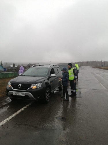 Урок дорожной безопасности в Сарманае.